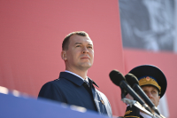 Михаил Дегтярев принял участие в параде ко Дню Победы в Великой Отечественной войне